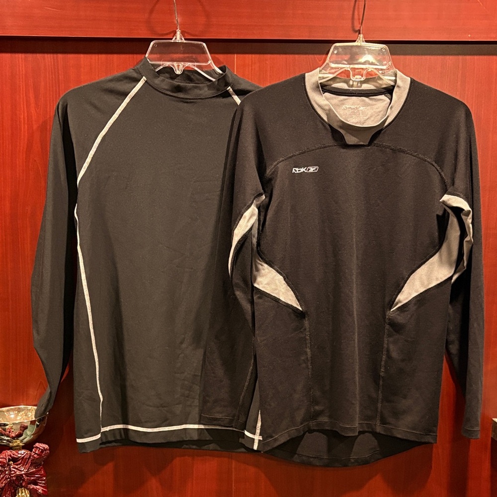 TKO Men's Black and Gray Long Sleeve Tee